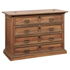 18th Century Italian Carved-Wood Chest w/ Hidden Secretary