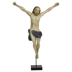 18th Century, Italian Carved Wooden Christ
