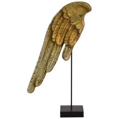 18th Century, Italian Carved Wooden Wing of a Baroque Angel