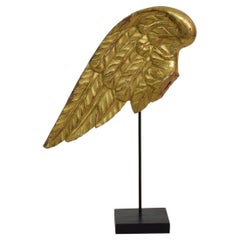 18th Century, Italian Carved Wooden Wing of a Baroque Angel