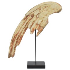 18th Century, Italian Carved Wooden Wing of a Baroque Angel