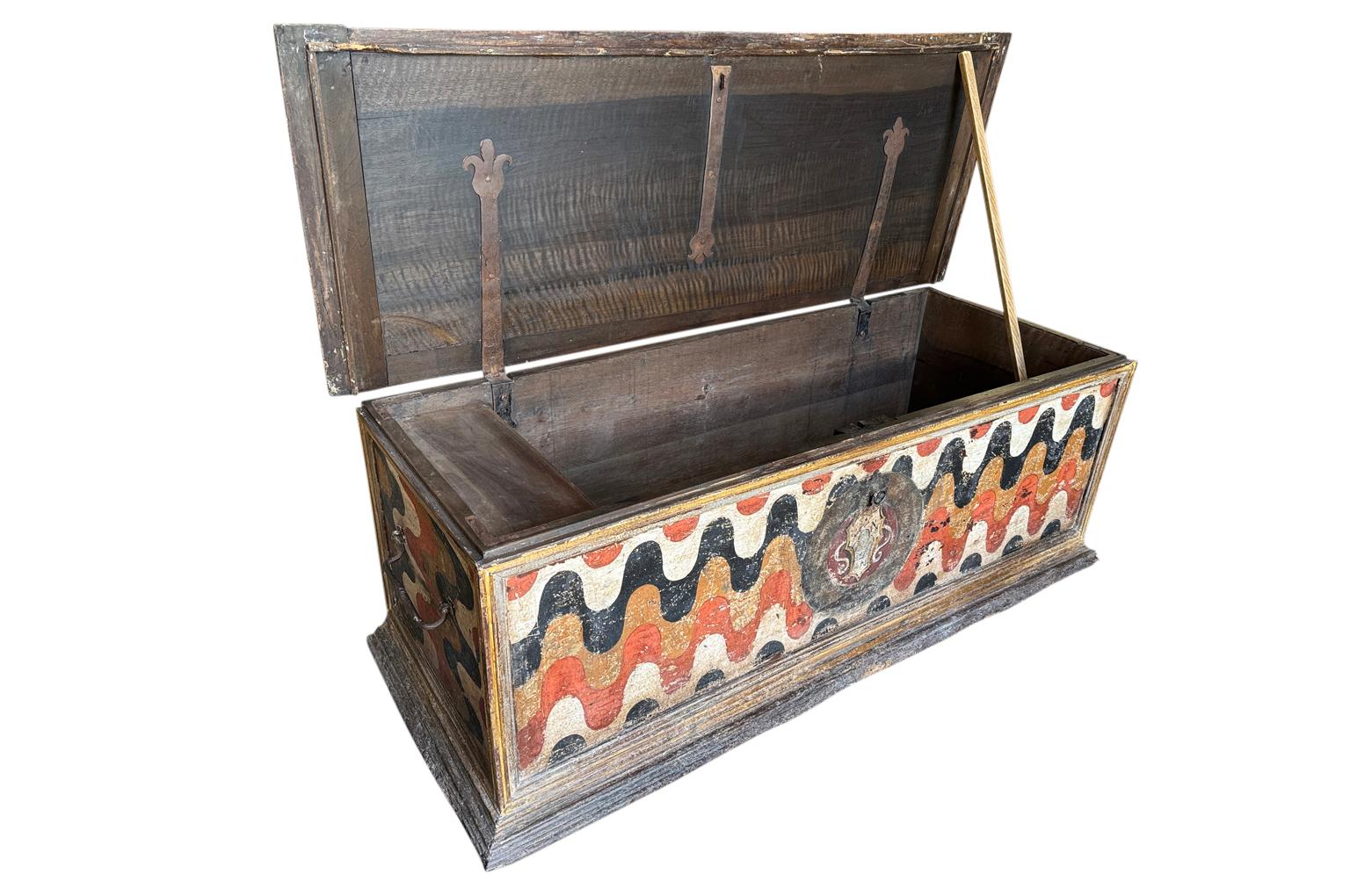18th Century Italian Cassapanca For Sale 9