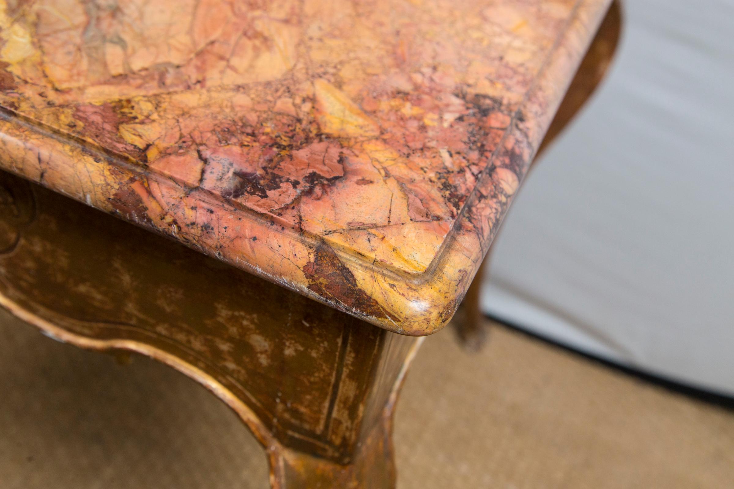 Rococo 18th Century Italian Center Table For Sale