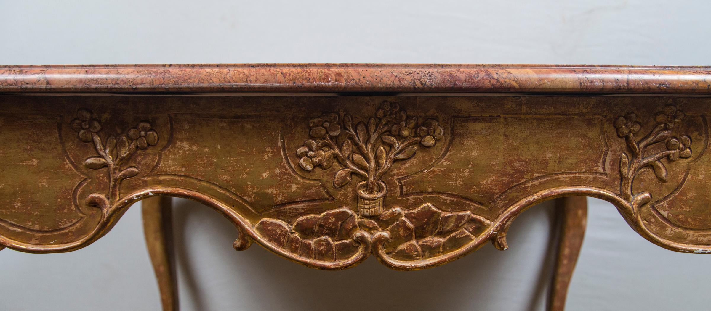 Hand-Carved 18th Century Italian Center Table For Sale