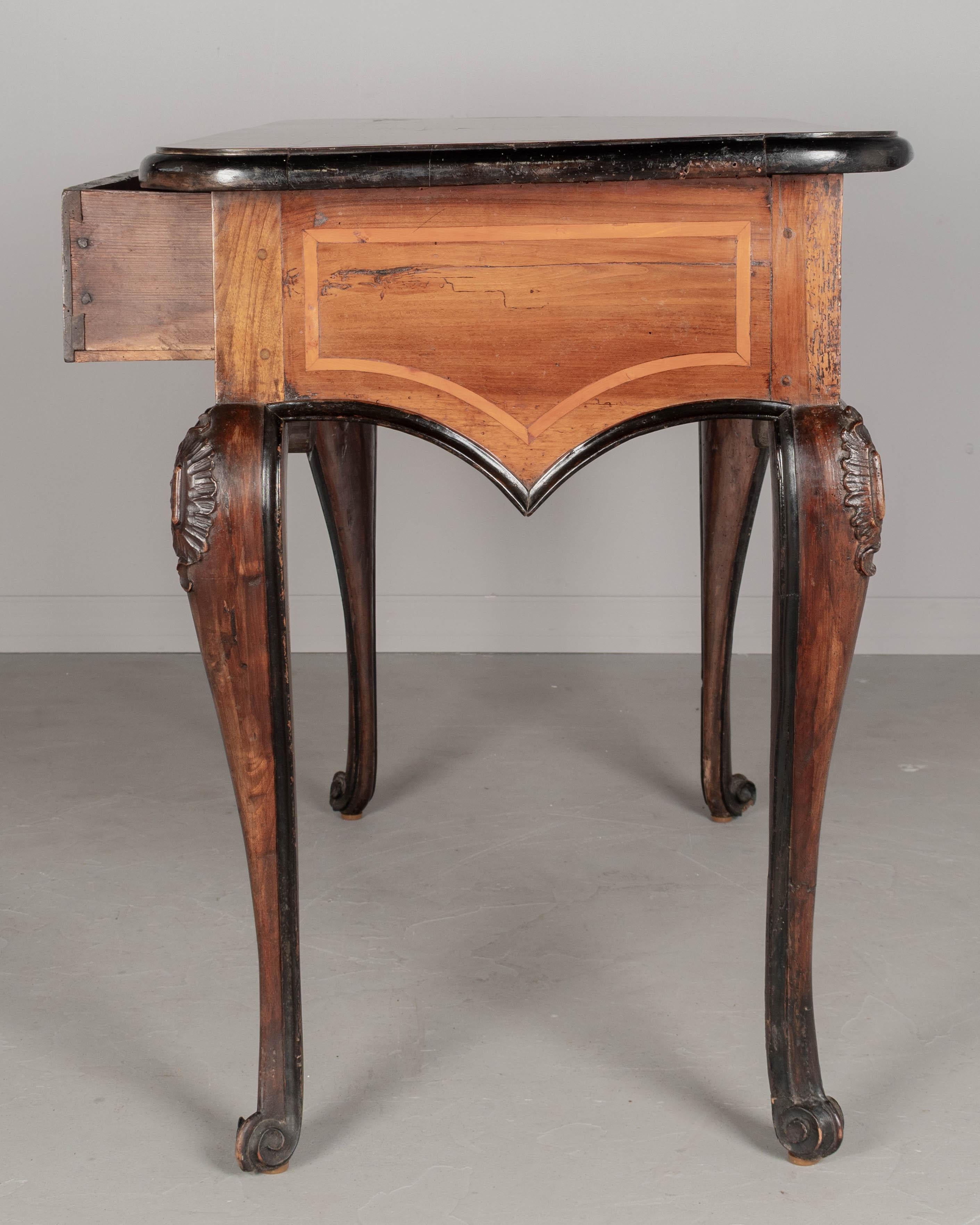 Walnut 18th Century Italian Center Table or Console For Sale