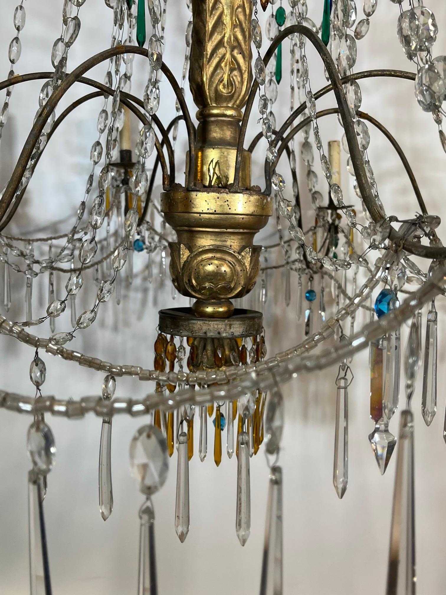 Lustre italien du XVIIIe siècle en vente 11