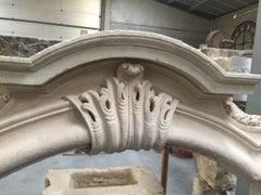 18th Century Italian 'Chapeau de Gendarme' Fireplace Mantel