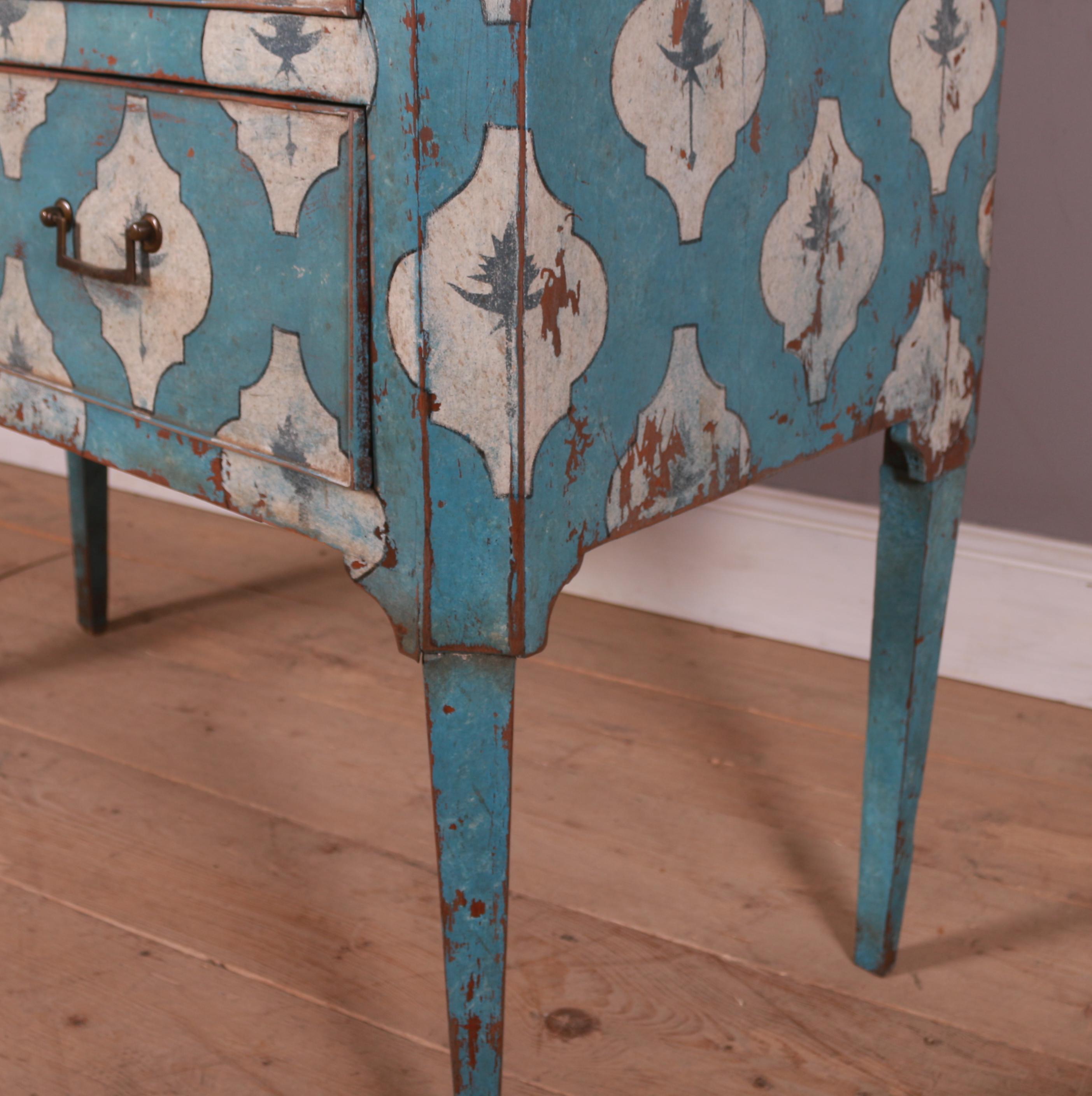 Interesting 18th C Italian painted 2 drawer oak commode with later decorative paint. 1790.

Reference: 7504

Dimensions
41 inches (104 cms) Wide
21 inches (53 cms) Deep
38 inches (97 cms) High