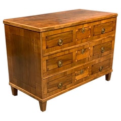 18th Century Italian Commode in Tulipwood and Marquetry