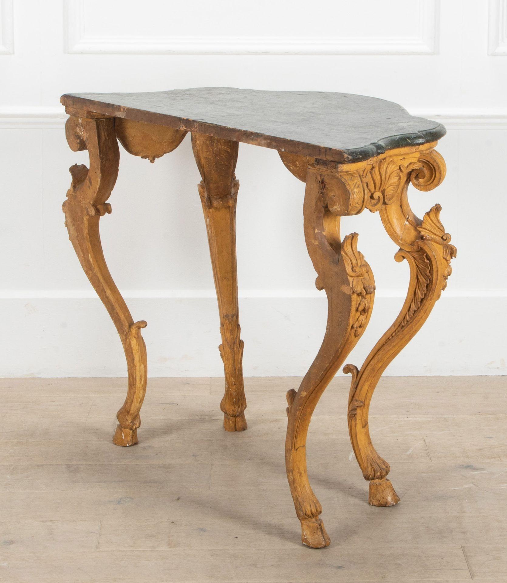 Rococo Table console italienne du 18e siècle en vente