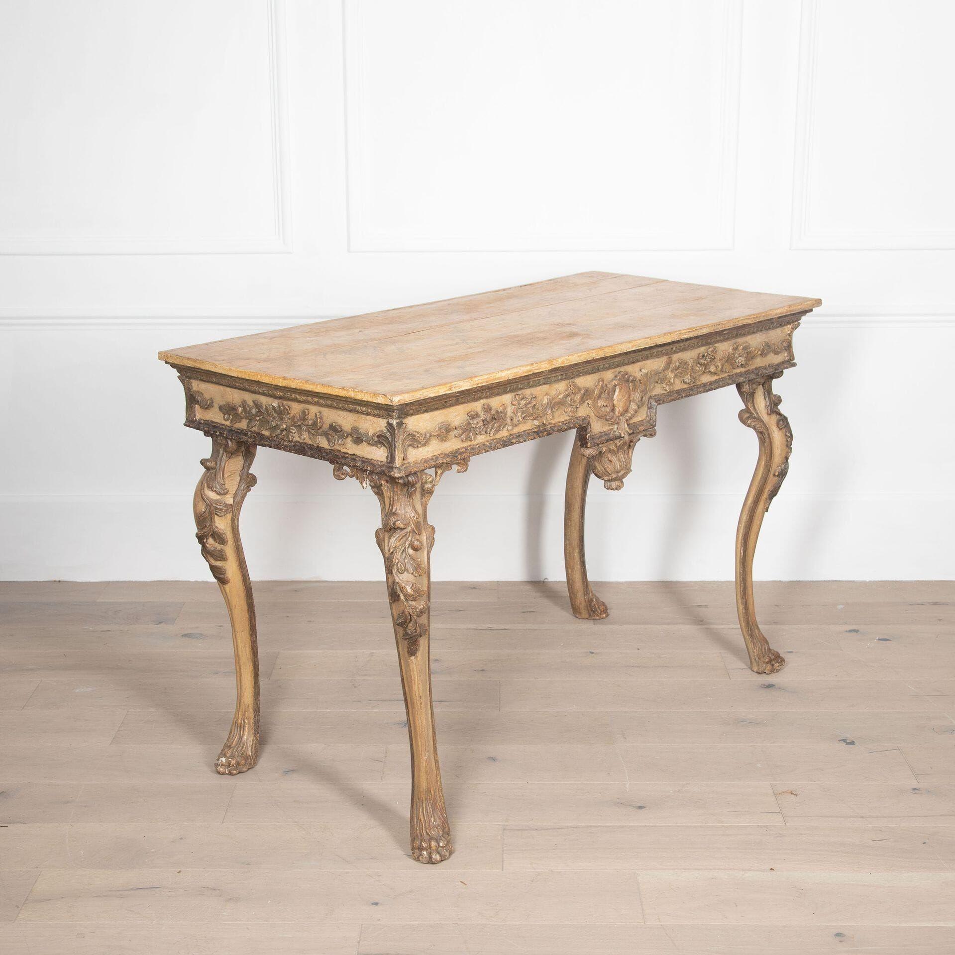 18th Century and Earlier 18th Century Italian Console Table For Sale