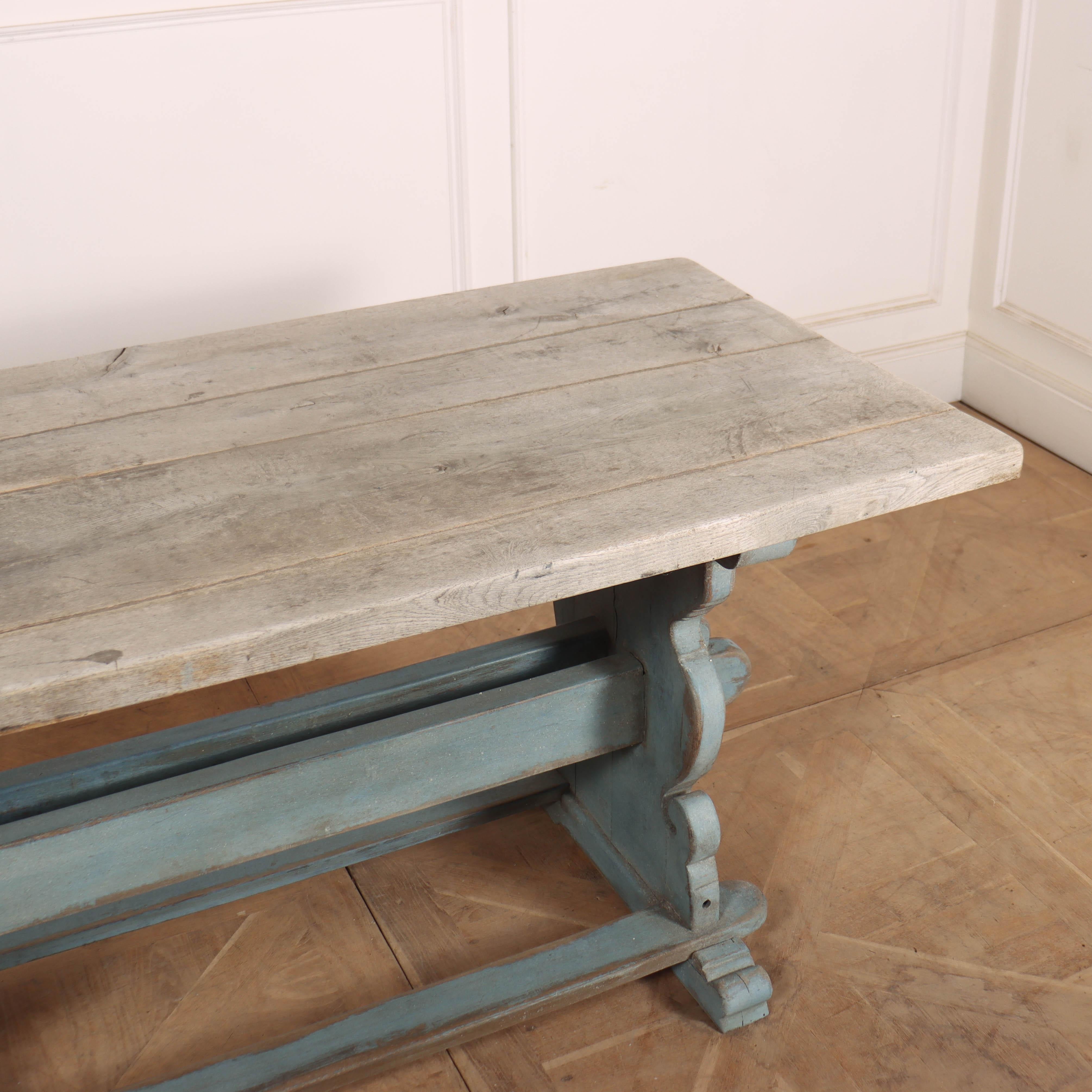 Oak 18th Century Italian Console Table For Sale