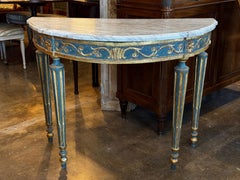 18th Century Italian Console With Marble Top