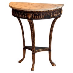 18th Century Italian Console With Marble Top 18th Century Italian Console With Marble Top