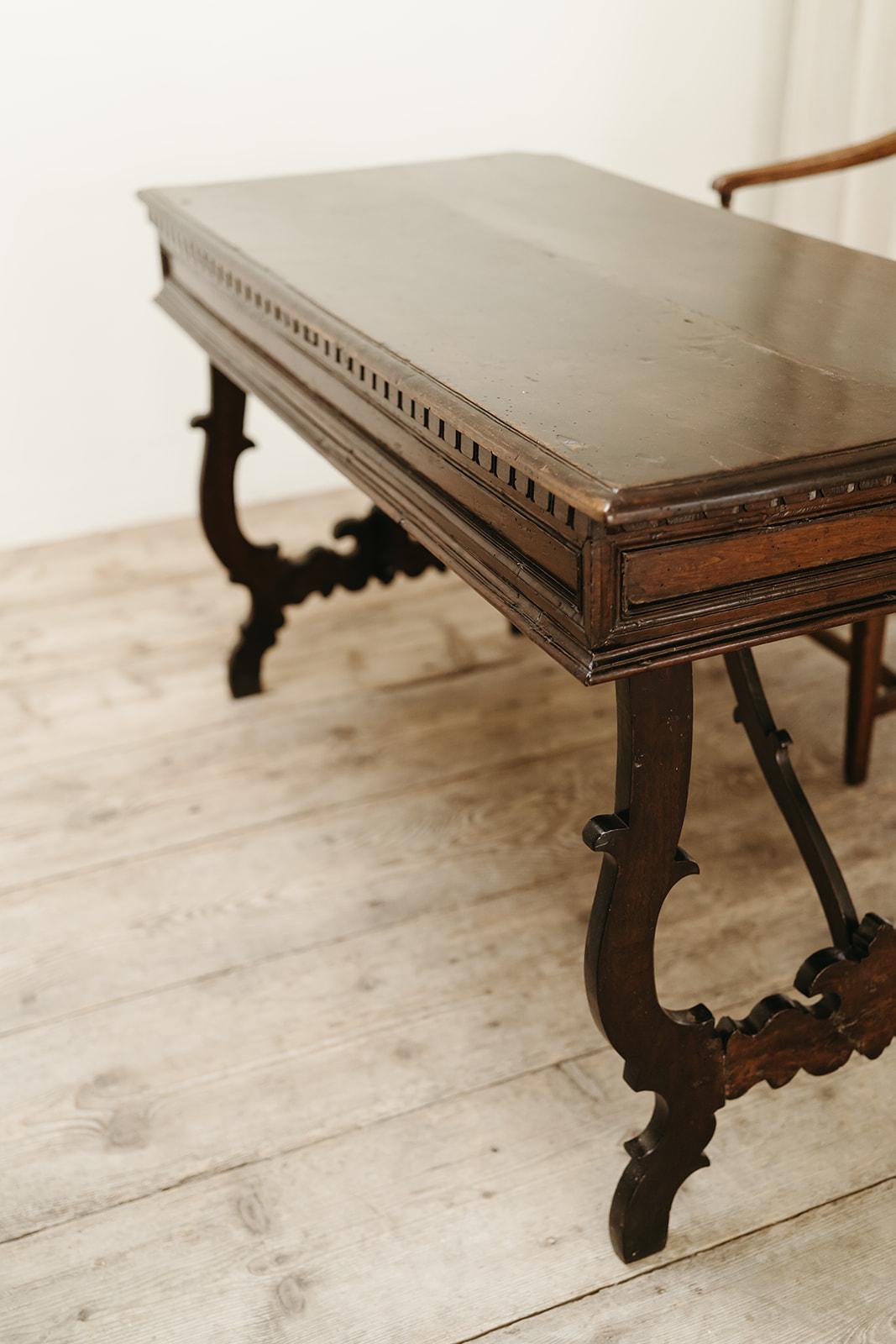 Fruitwood 18th century Italian console/writing table ...  For Sale
