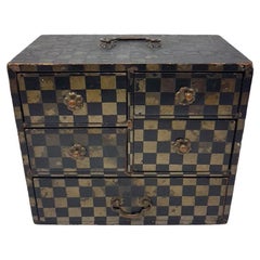 Antique 18th century Italian drawer chest box.