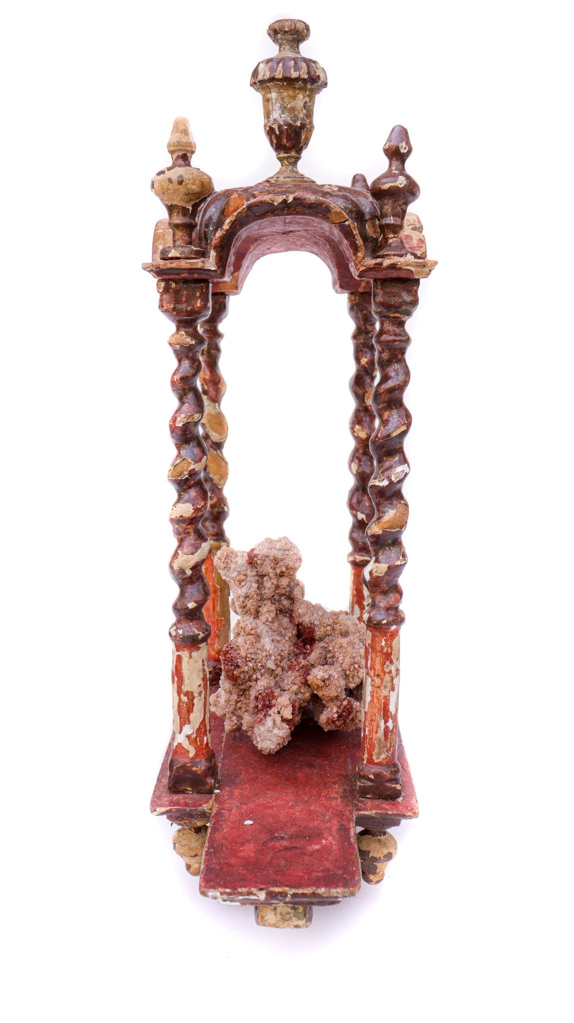 Rococo 18th Century Italian Ecclesiastical Tabernacle with Aragonite For Sale