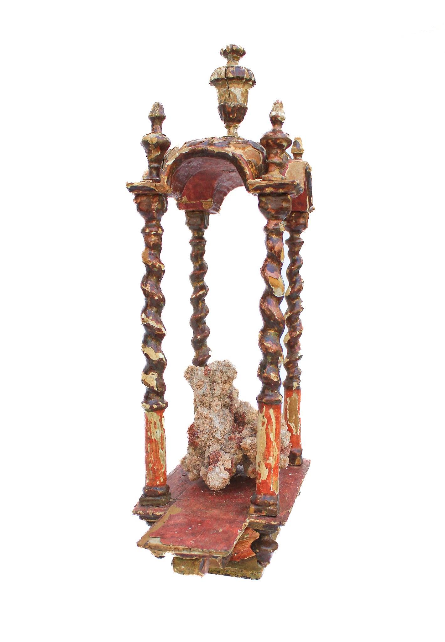 18th Century Italian Ecclesiastical Tabernacle with Aragonite In Good Condition For Sale In Dublin, Dalkey