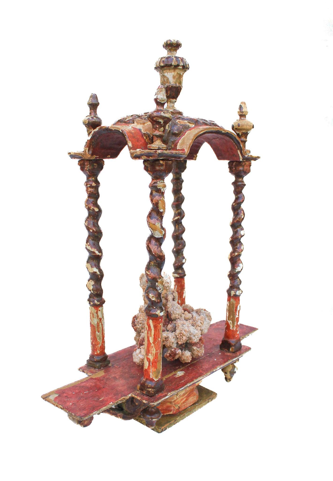 18th Century and Earlier 18th Century Italian Ecclesiastical Tabernacle with Aragonite For Sale