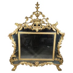 18th Century Italian Empire Giltwood Mirror