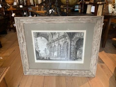 18th Century Italian Etching of Curia Hostilia by Giovanni Vattista Piranesi