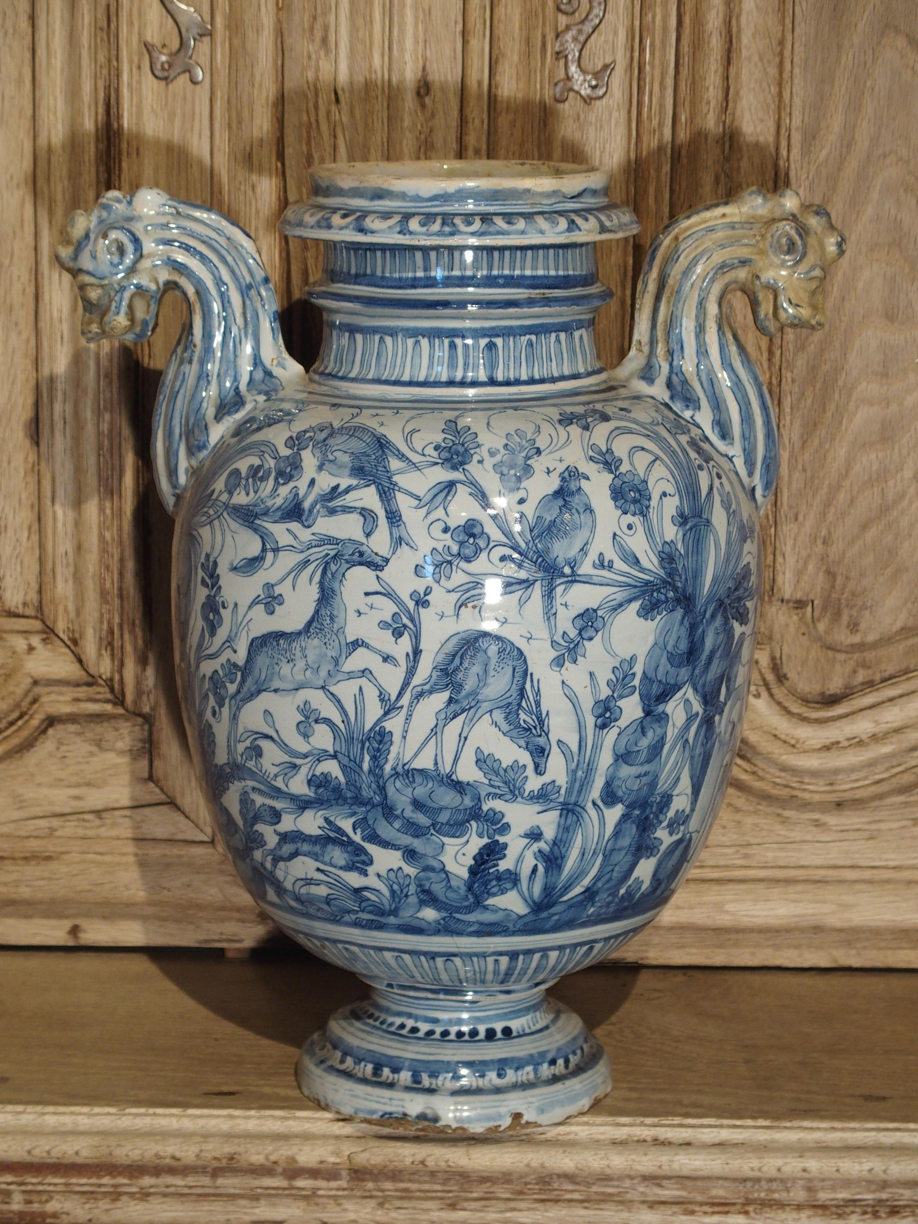 18th Century Italian Faience Fountain Body from Liguria 8