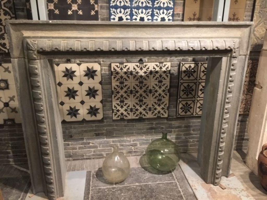 Carved 18th Century Italian Fireplace Mantel  For Sale