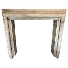 18th Century Italian Fireplace Mantel in Volcanic Stone