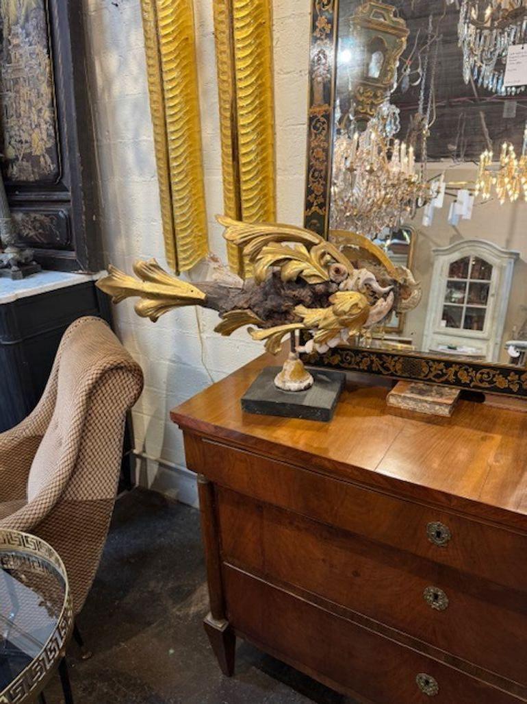 18th Century Italian Fish Sculpture Made of Antique Fragments In Good Condition For Sale In Dallas, TX