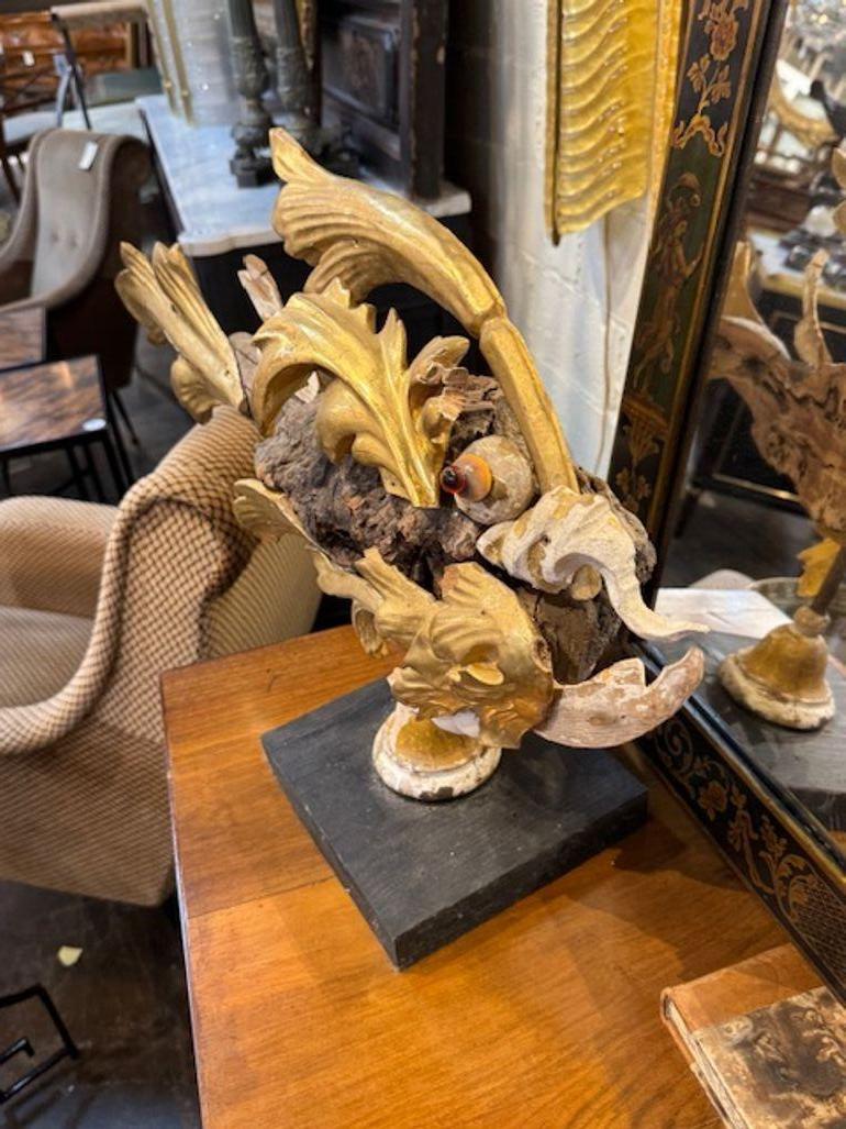 18th Century Italian Fish Sculpture Made of Antique Fragments For Sale 1
