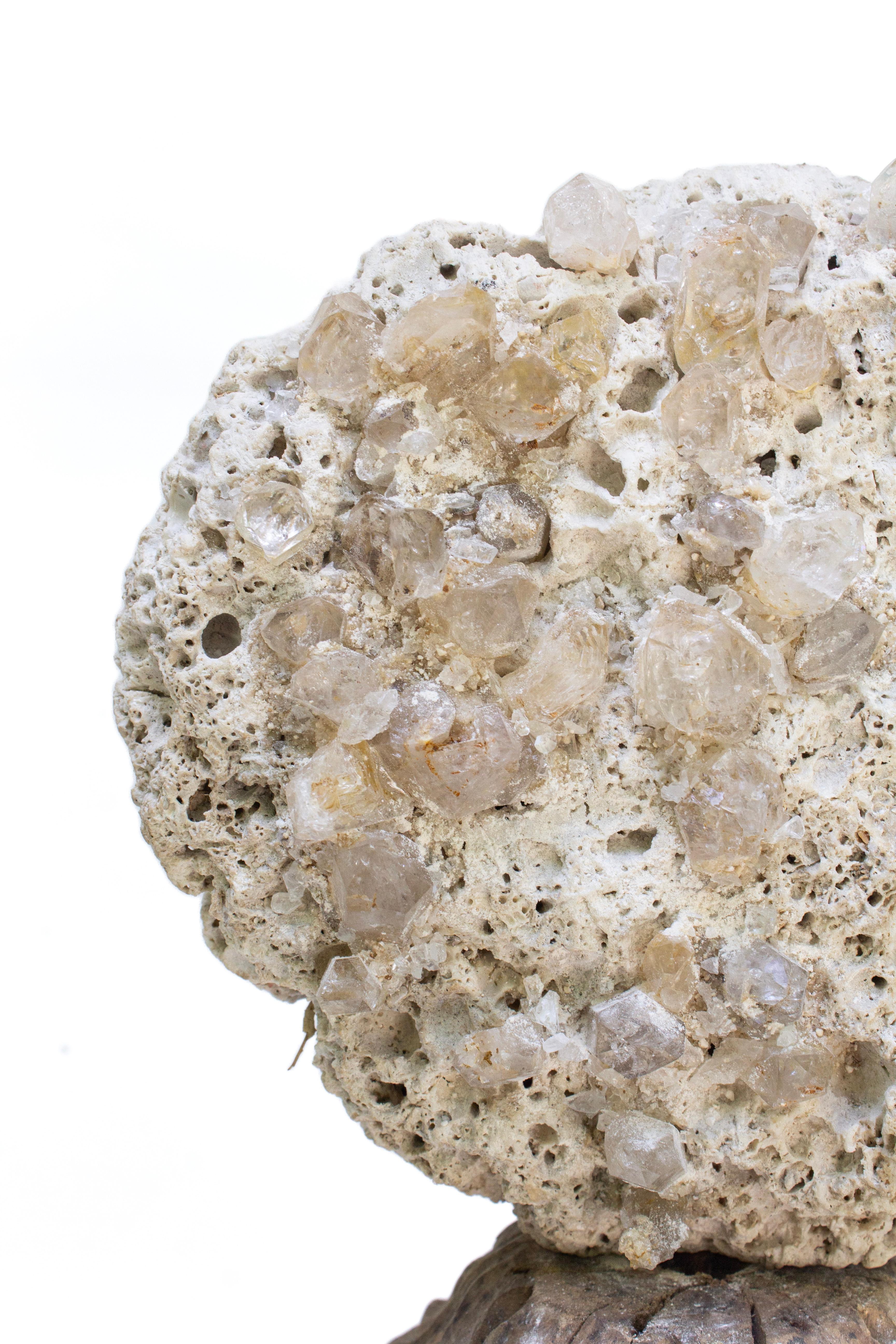 18th Century and Earlier 18th Century Italian 'Florence Fragment' Candlestick Base with Rock Coral For Sale