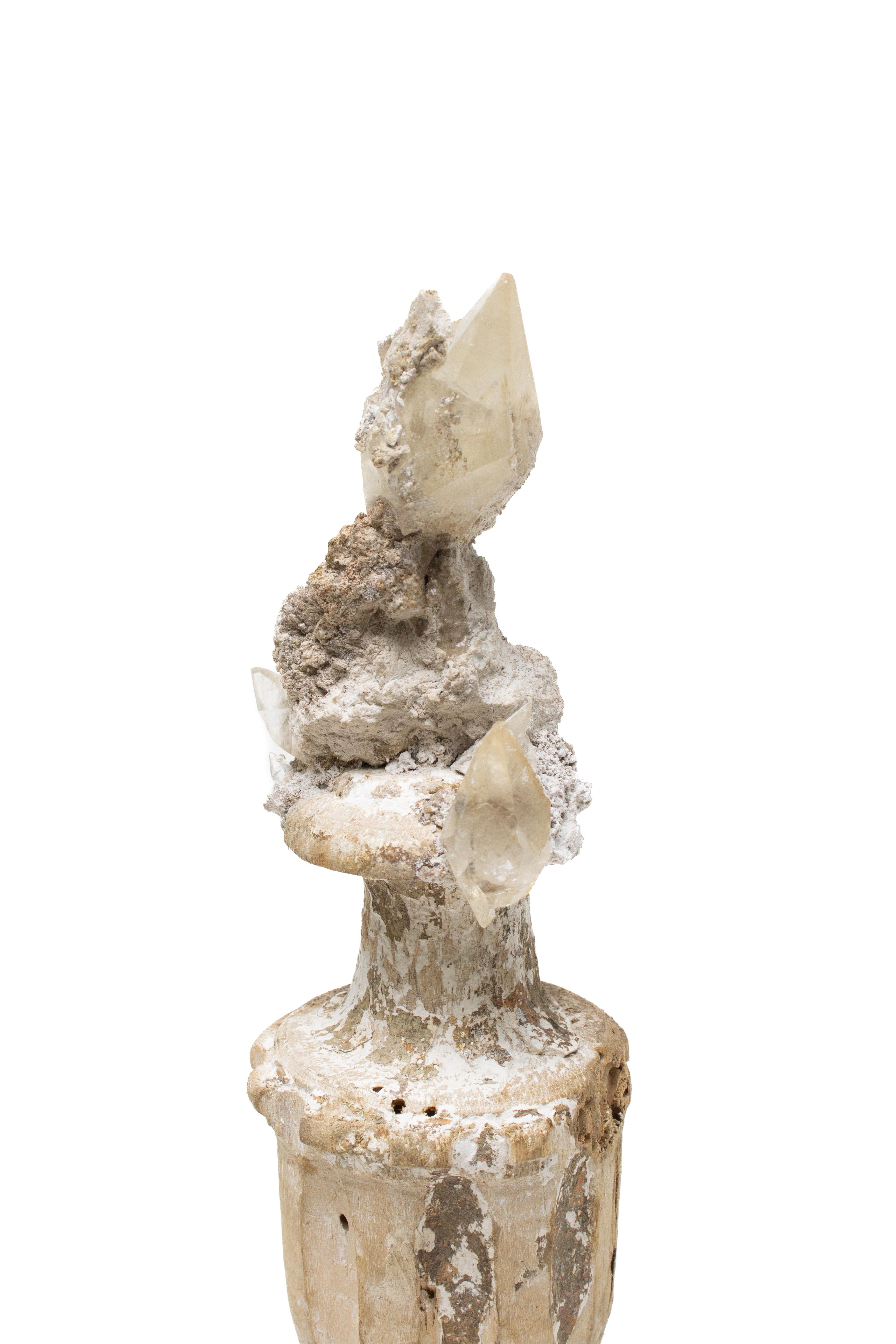 18th Century Italian 'Florence Fragment' Vase with Calcite Crystals in Matrix For Sale 1