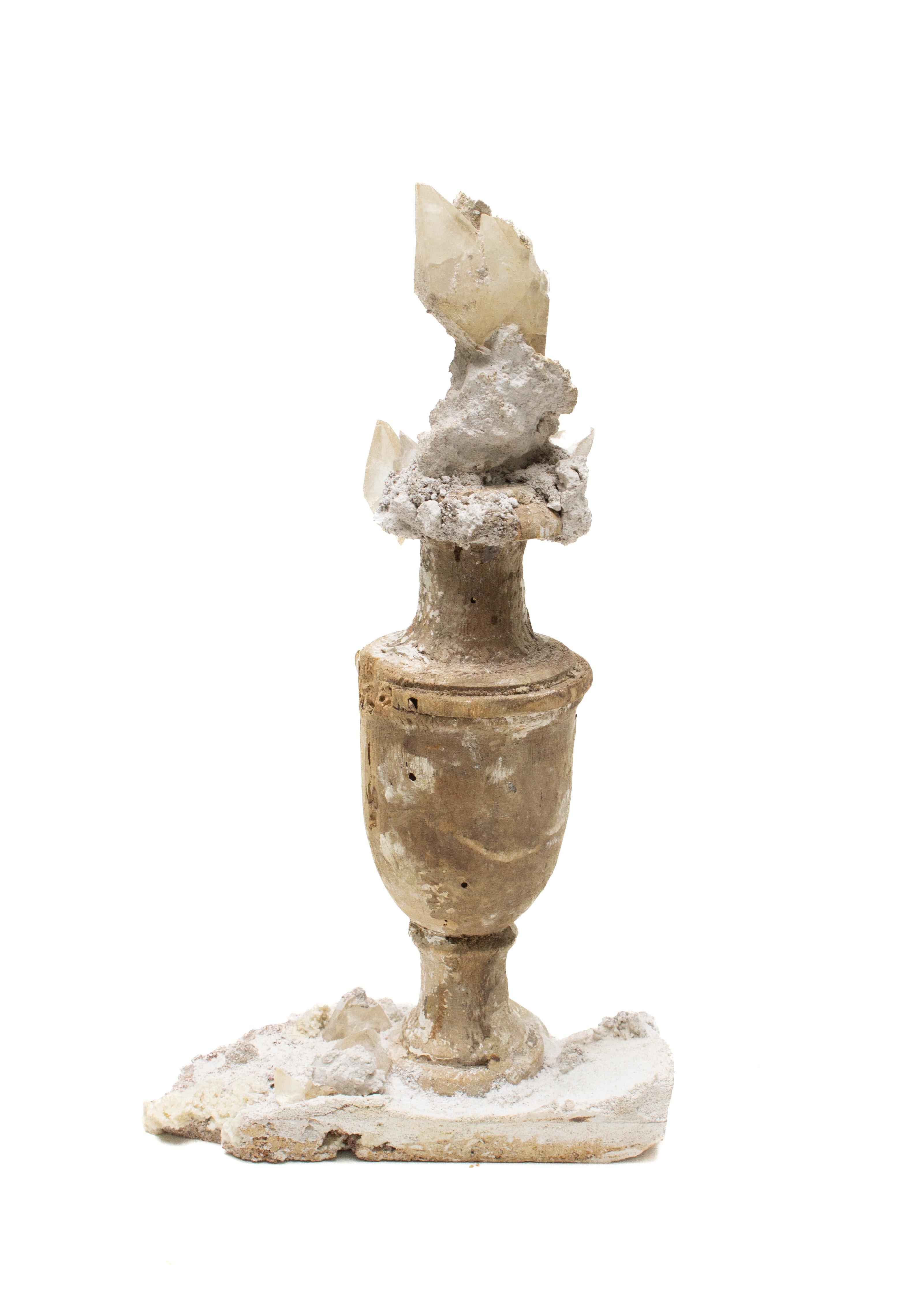 18th Century Italian 'Florence Fragment' Vase with Calcite Crystals in Matrix For Sale 2