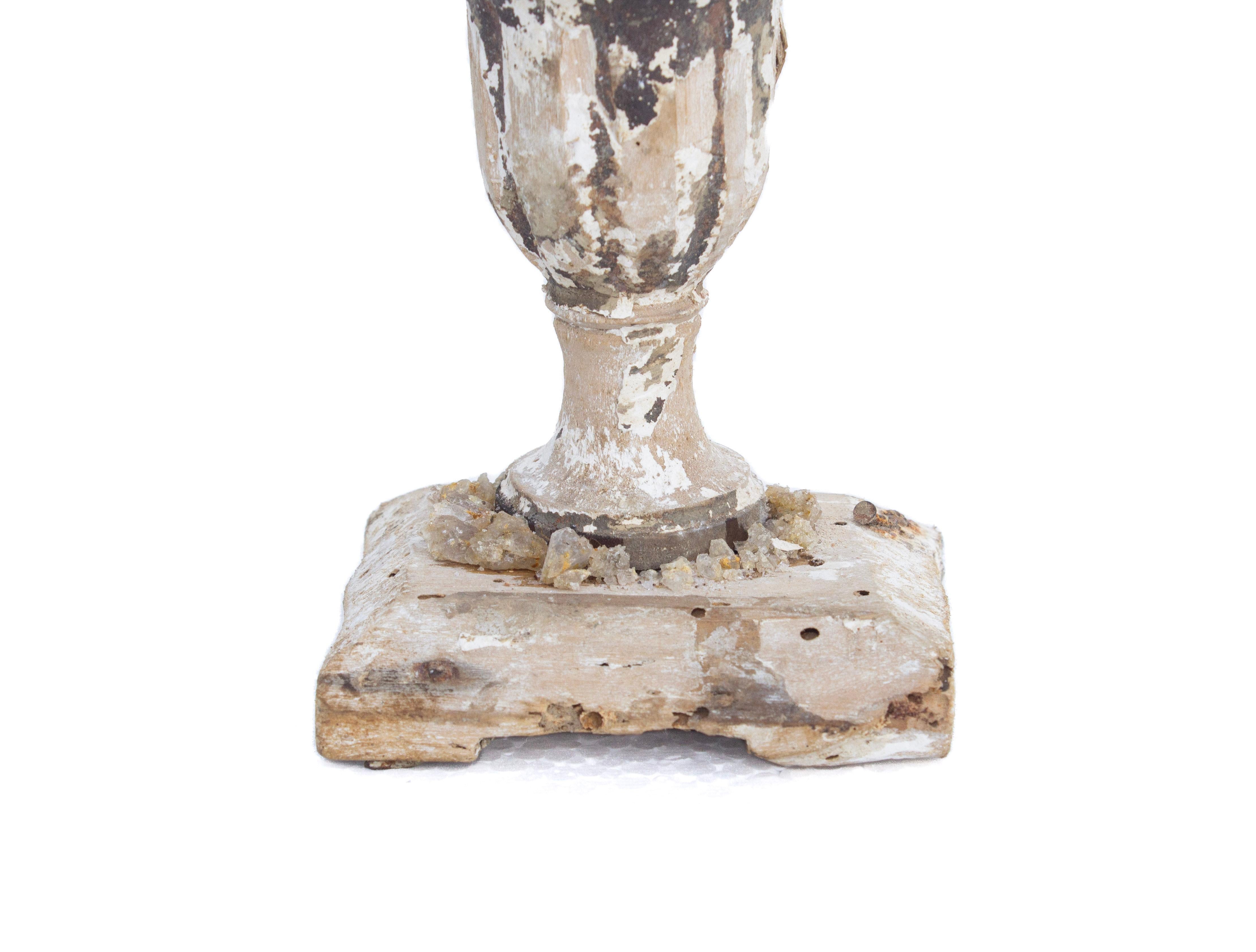Hand-Carved 18th Century Italian 'Florence Fragment' with Calcite Crystals and Sphalerite For Sale
