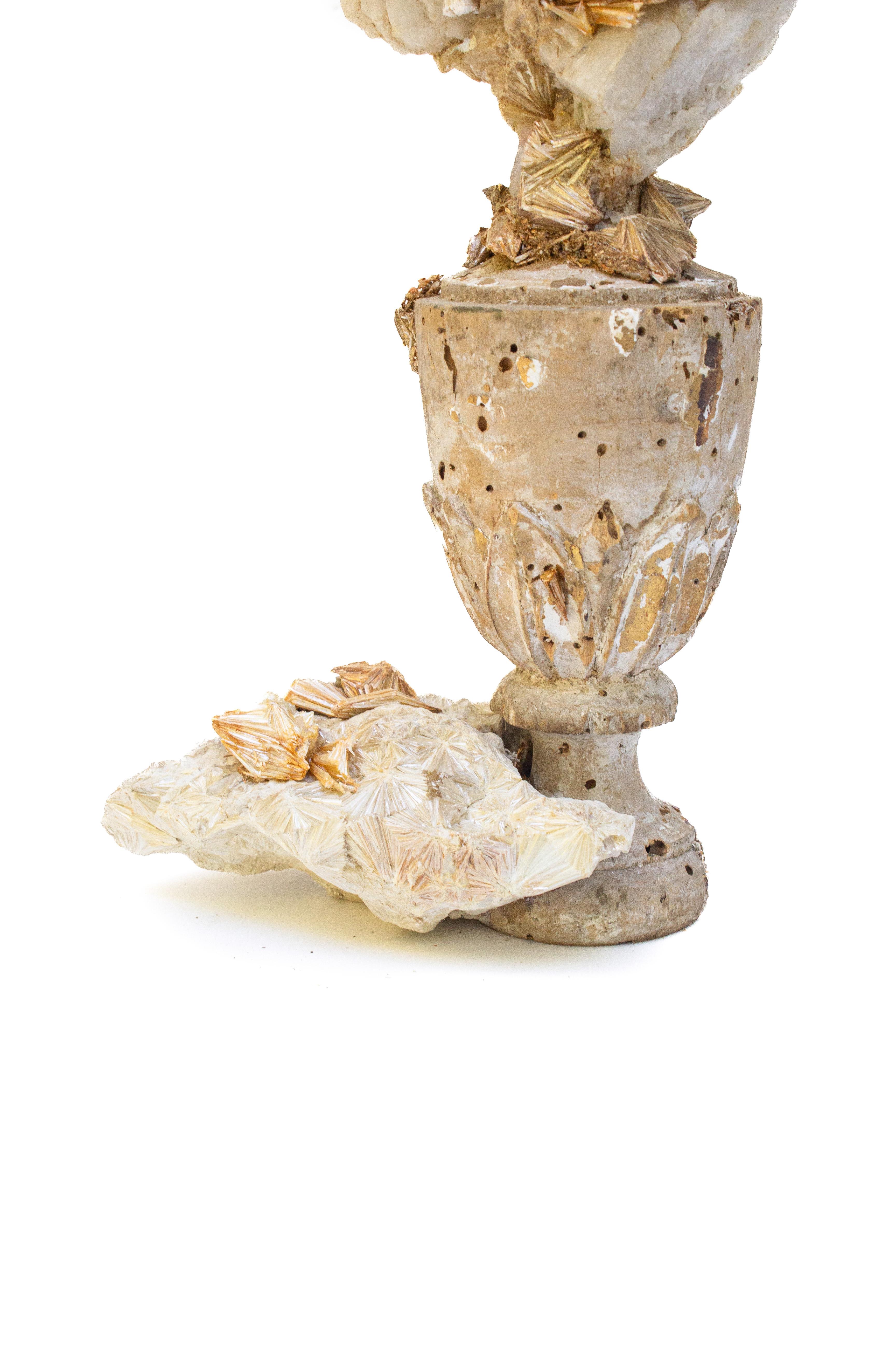 18th Century and Earlier 18th Century Italian 'Florence Fragment' with Pyrophyllite in Crystal Quartz For Sale