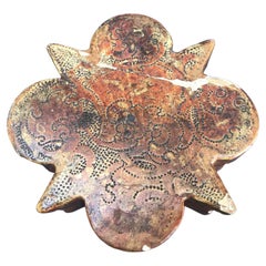 Scatola polilobata d'argento fiorentina del 18° secolo con incisione