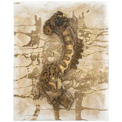 Escultura mural de fragmento italiano del siglo XVIII y roseta de calcedonia