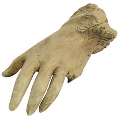 Italienisches Fragment einer hölzernen Hand eines Heiligen aus dem 18. Jahrhundert