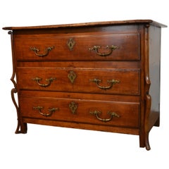 18th Century Italian Fruitwood Chest of Drawers / Commode