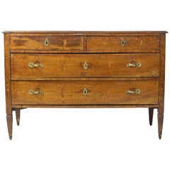 18th Century Italian Fruitwood Commode