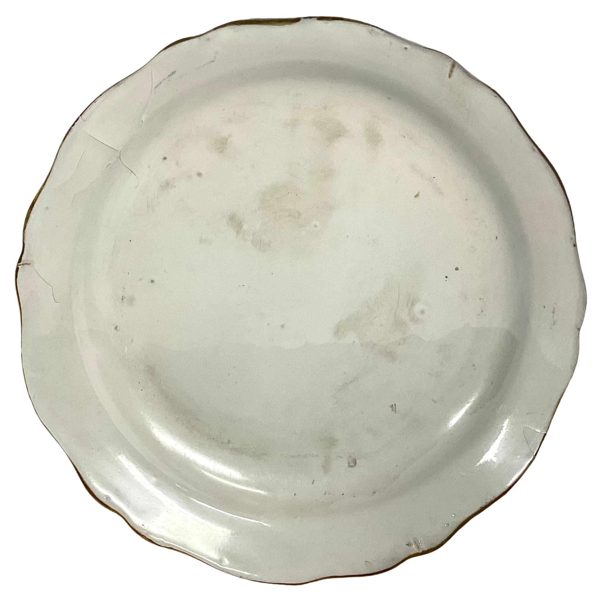 XVIIIe siècle et antérieur Plat italien du 18ème siècle de distinction bleu Garofano en vente