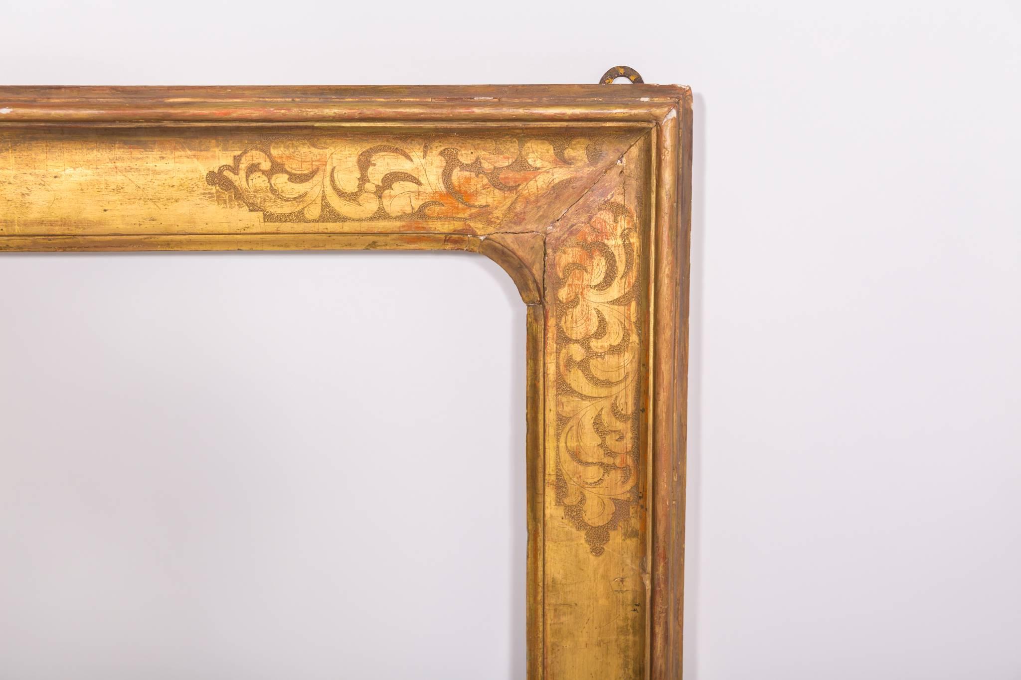 18c Italian Gilded Frame In Distressed Condition In New Orleans, LA