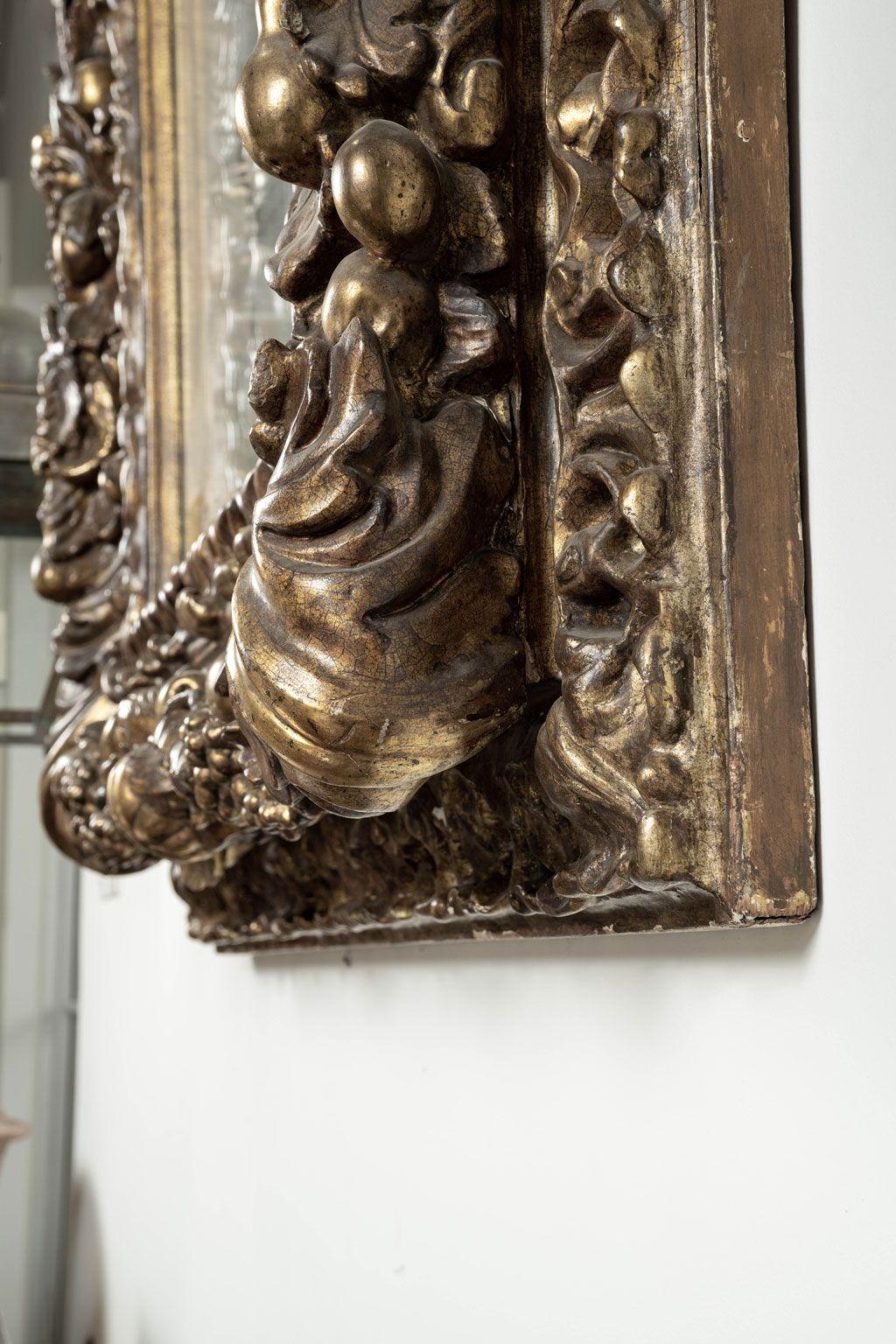 18th Century Italian Gilded Papier-mâché Mirror 6