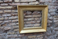 19th Century Empire Style Frame Gilded in Pure Gold