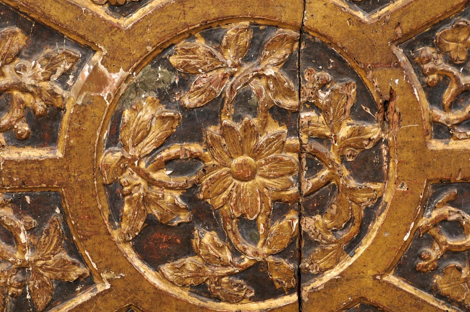 18th Century Italian Gilt and Carved Wood Panel 3