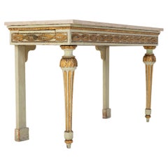 18th Century Italian Gilt and Paint Console Table
