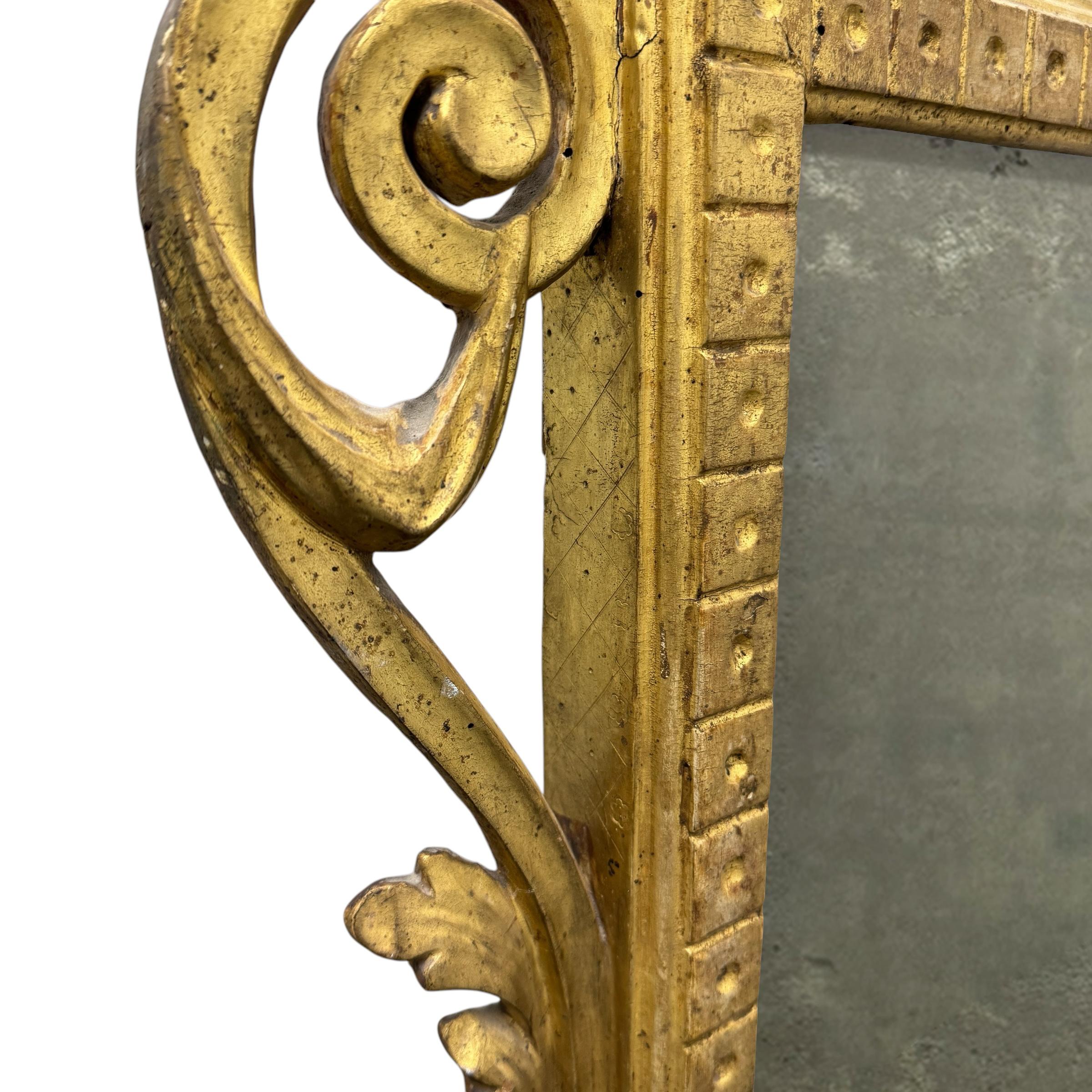 Miroir italien du 18e siècle à encadrement doré en vente 4