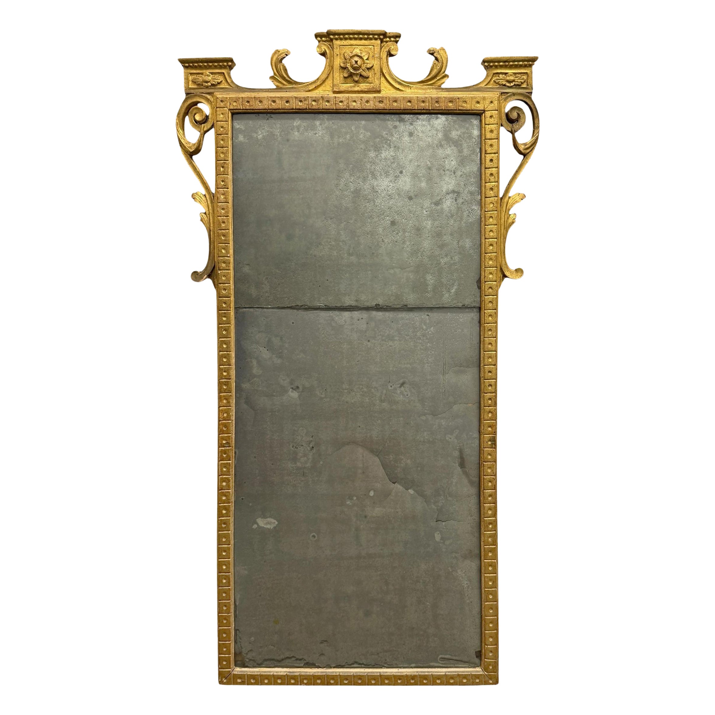 18th Century Italian Gilt Framed Mirror