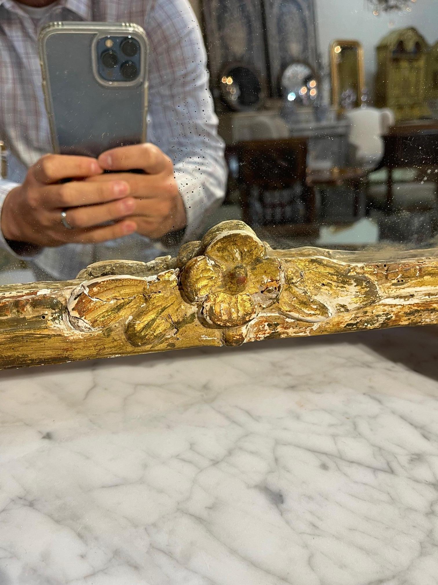 18th Century Italian Gilt Mirror For Sale 1