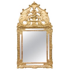 Antique 18th Century Italian Gilt Wall Mirror